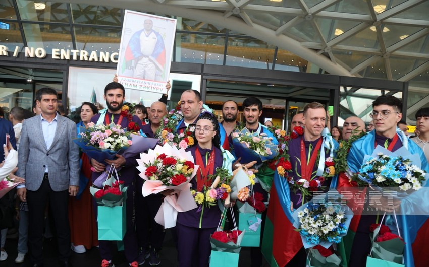 Paris 2024: Another group of Azerbaijani paralympians return to homeland