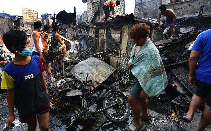 При пожаре в Маниле погибли пять человек