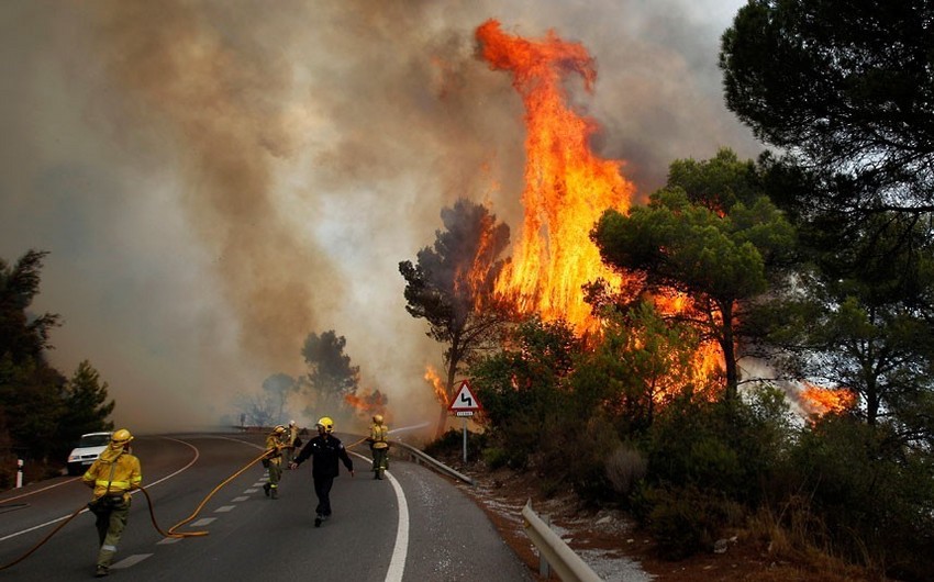 В Испании из-за лесного пожара эвакуировали около 400 человек