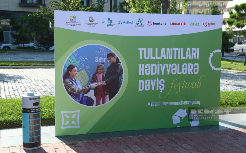 Bakıda “Tullantıları hədiyyələrə dəyiş” festivalı keçirilib