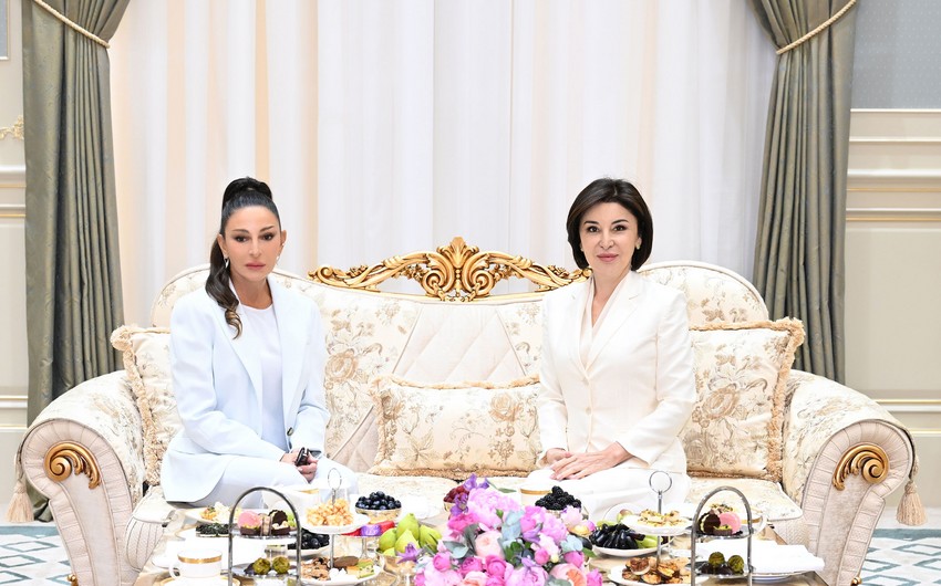 First ladies of Azerbaijan and Uzbekistan meet in Tashkent