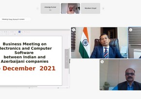Webinar on electronic and software products organized by Embassy of India in Baku