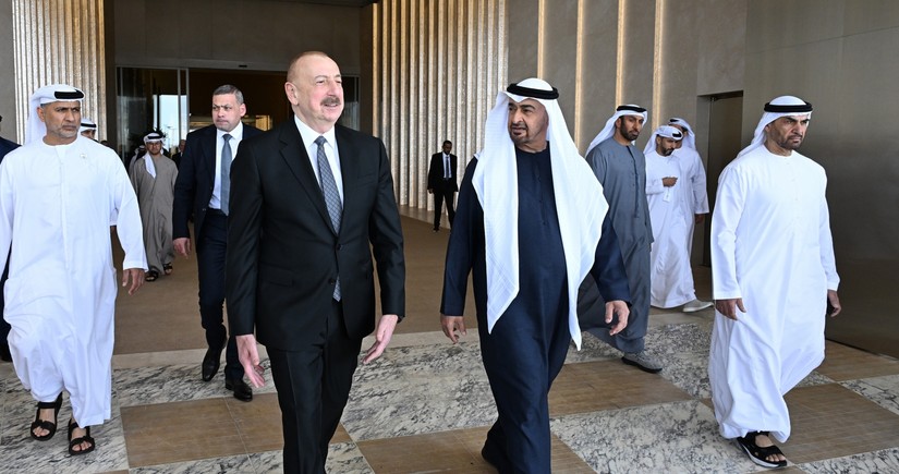 President Ilham Aliyev arrives on working visit to United Arab Emirates