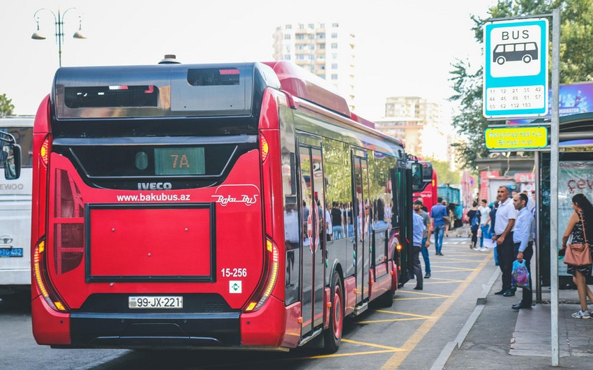 Bakıda 2 marşrut xəttinin hərəkət sxemi dəyişib