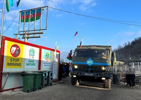 В течение дня на дороге Ханкенди-Лачын созданы условия для движения 48 автомобилей РМК