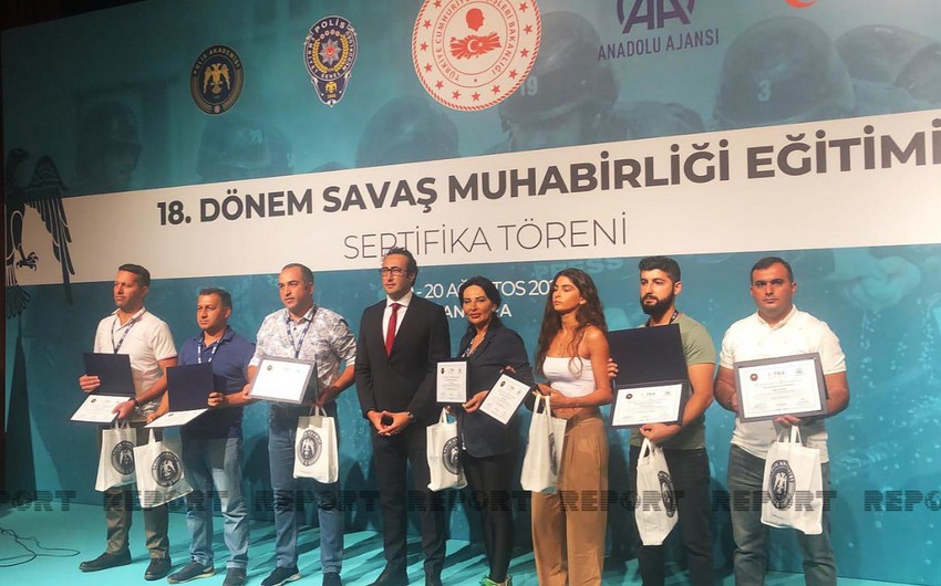 Azerbaijani journalists awarded over training on Military Journalism in Ankara