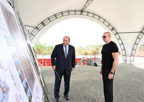 Foundation stone laid for Gulluja village in Azerbaijan's Aghdam district