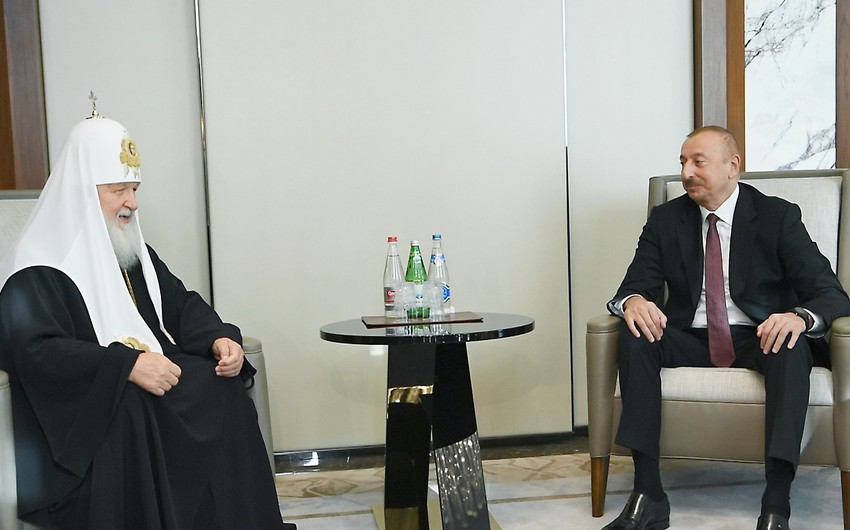 Патриарх Московский и Всея Руси выразил благодарность президенту Азербайджана