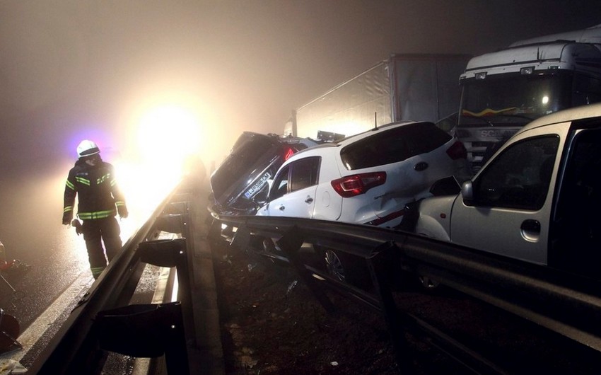 Sloveniyada 70 avtomobil toqquşub: 4 ölü, 30 yaralı - VİDEO - YENİLƏNİB