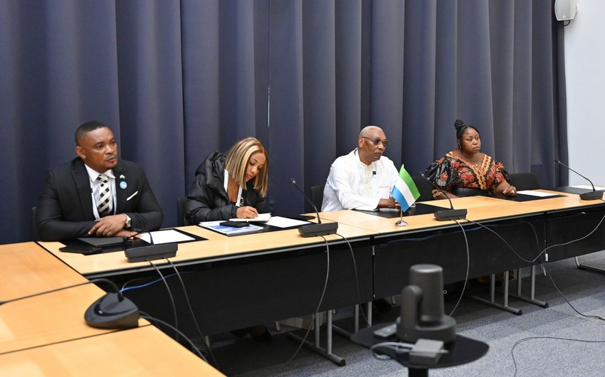 Председатель Милли Меджлиса Сахиба Гафарова встретилась с председателем Парламента Республики Сьерра-Леоне