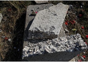 В Гадруте в подвалах домов обнаружены могильные плиты, украденные армянами с азербайджанских кладбищ 
