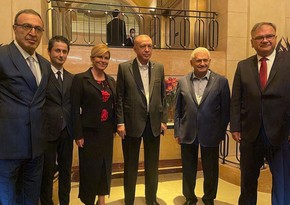 Члены Международного центра Низами Гянджеви встретились с Эрдоганом
