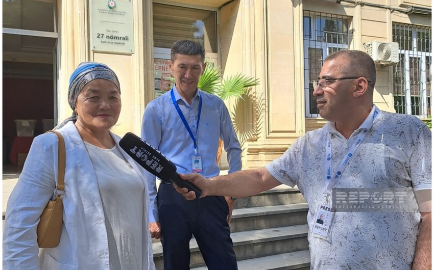 Qırğızıstanlı müşahidəçi: “Azərbaycanda seçicilər istədikləri namizədə sərbəst şəkildə səs verirlər”