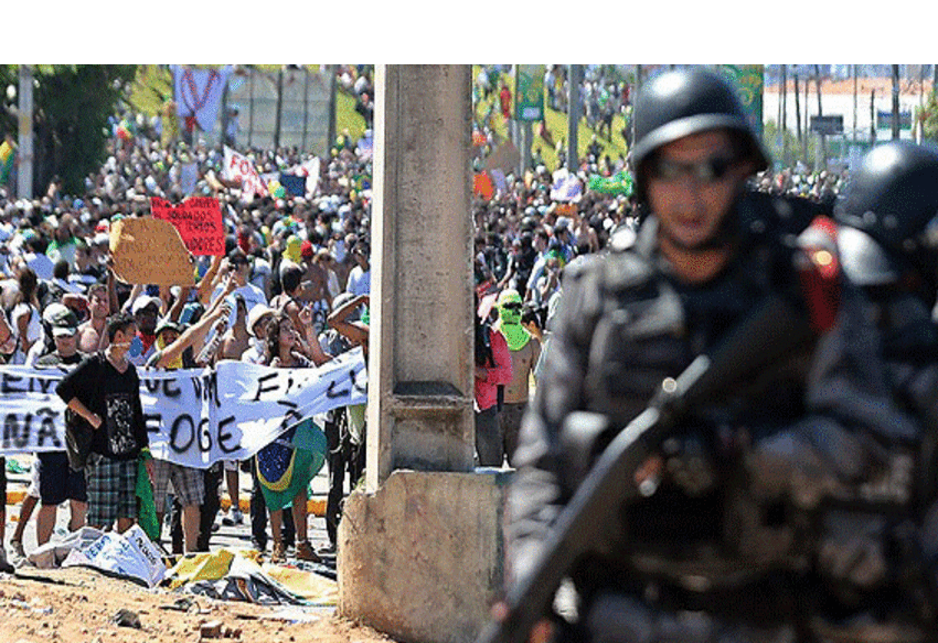 Тысячи бразильцев вышли на улицы в знак протеста против смены власти в стране