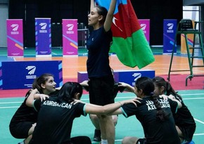 Азербайджанские бадминтонистки впервые победили на квалификационном этапе ЧЕ