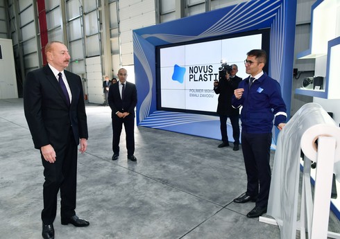 Президент открыл предприятие по производству полимерных добавок ООО Novus Plastica