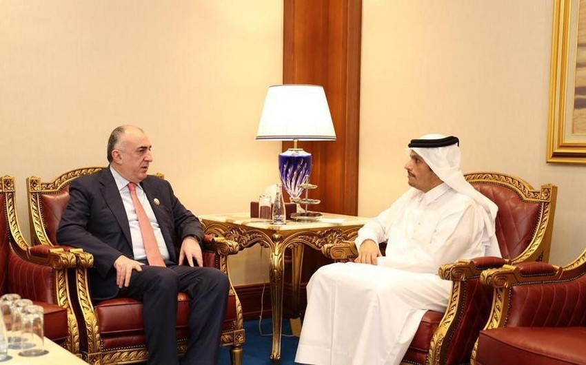 Elmar Mammadyarov meets Qatari counterpart