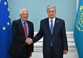 Kassym-Jomart Tokayev meets with Josep Borrell