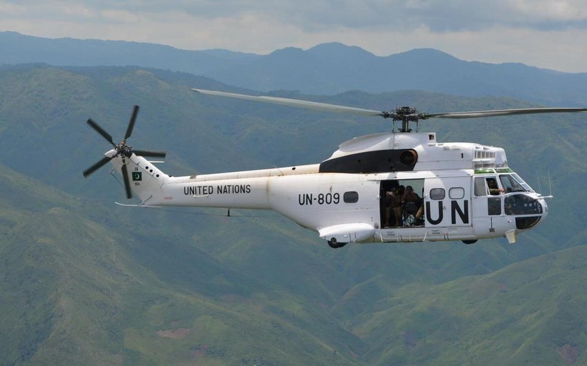 Вертолет ООН попал под обстрел в ДР Конго