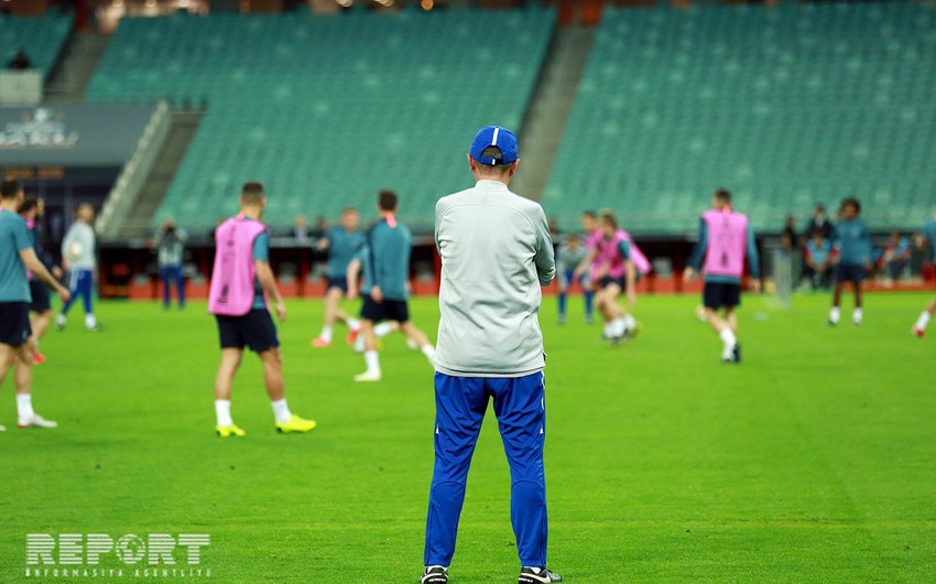 Челси провёл тренировку на Бакинском Олимпийском стадионе перед финалом Лиги Европы УЕФА - ФОТОРЕПОРТАЖ