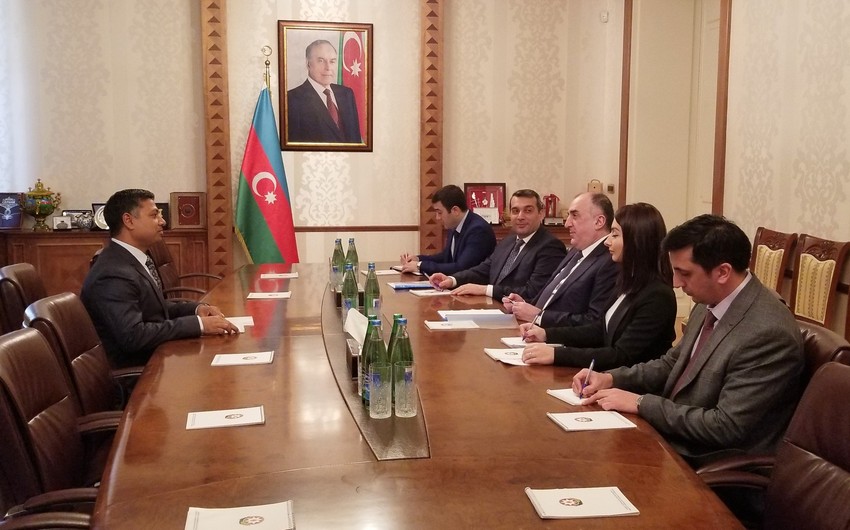 Minister Elmar Mammadyarov receives outgoing Indian Ambassador