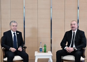 Azerbaijani, Uzbek presidents join opening ceremony of sewing factory in Khankandi via video link