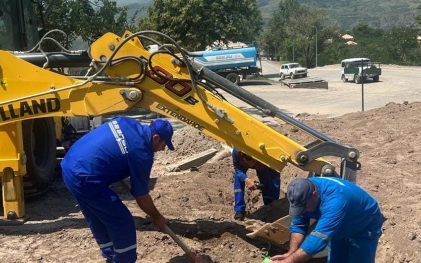 Laçın şəhərinin içməli su ilə təminatı üçün görülən işlər açıqlanıb