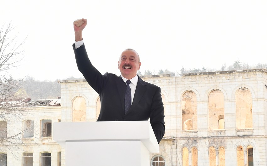 Ильхам Алиев: Мы твердо стоим на своей земле!