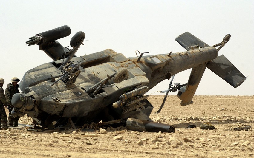 9 Iraqi soldiers killed in a helicopter crash in the southern