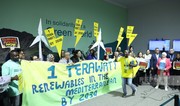 Climate justice activists hold action at COP29