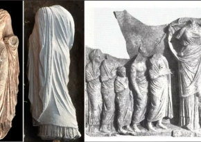 В Греции нашли древнюю статую женщины в тунике