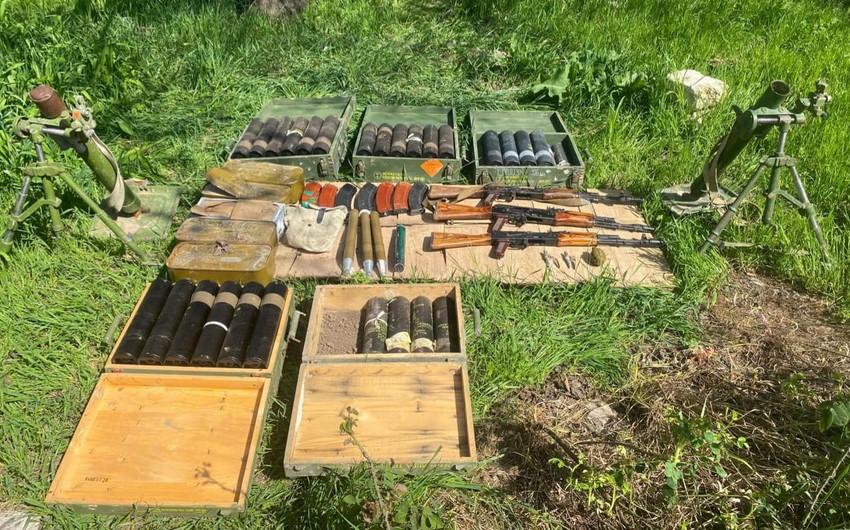 Ammunition found in liberated Aghdam