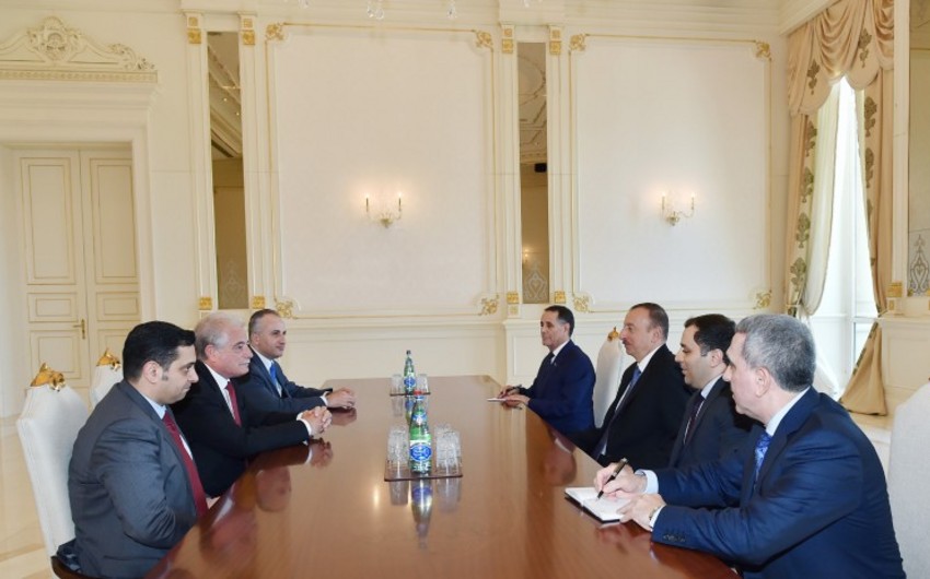 Ilham Aliyev receives a delegation led by the governor of Southern Sinai province of Egypt