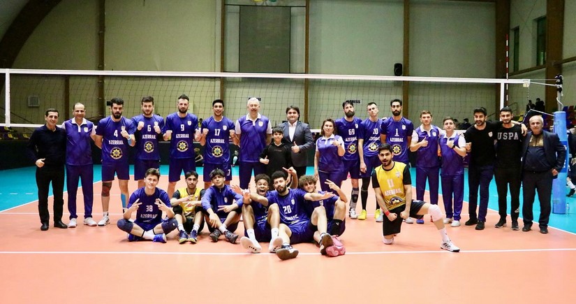 Azərbaycan voleybol çempionatı: “Azərreyl” yarımfinalın ilk oyununda qələbə qazanıb