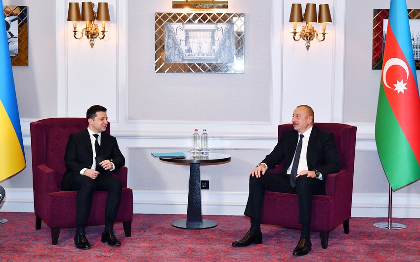 Президенты Азербайджана и Украины провели встречу в Брюсселе