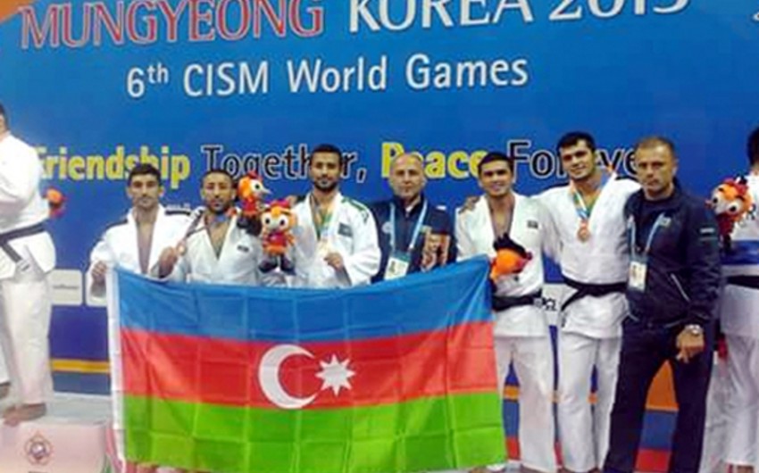 ​Azərbaycan cüdo komandası VI Hərbi Dünya Oyunlarında üçüncü olub