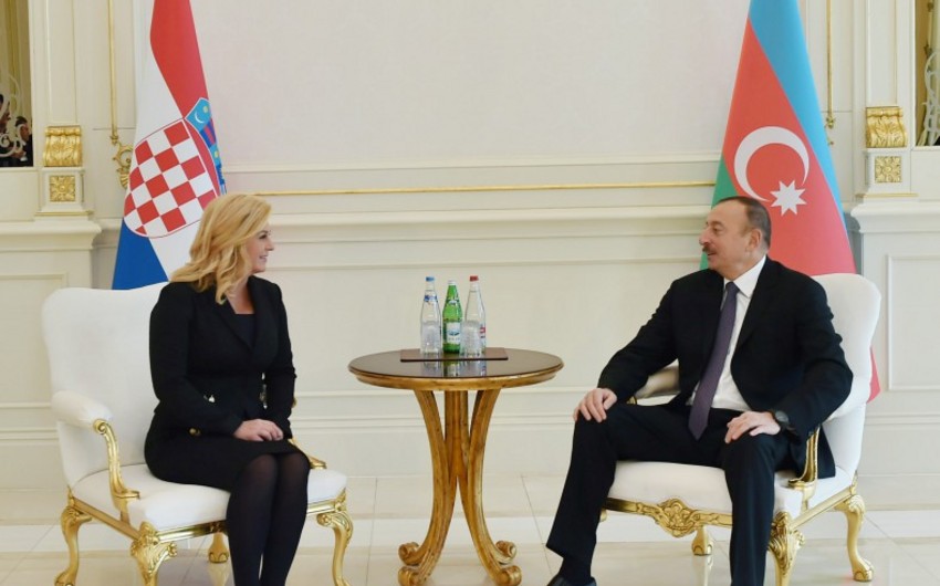Azerbaijani and Croatian Presidents held one-on-one meeting - UPDATED