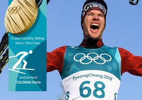 Swiss skier wins cross-country gold in Pyeongchang