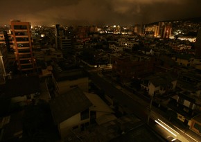 Ekvadorda qəza səbəbindən elektrik verilişində kütləvi kəsintilər baş verib