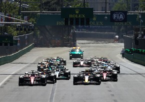 Formula 1 Azerbaijan Grand Prix starting in Baku