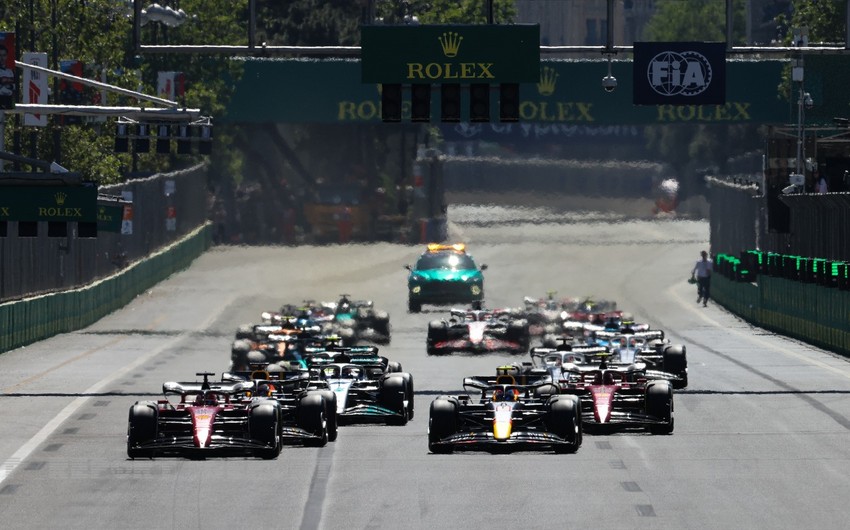 Formula 1 Azerbaijan Grand Prix starting in Baku