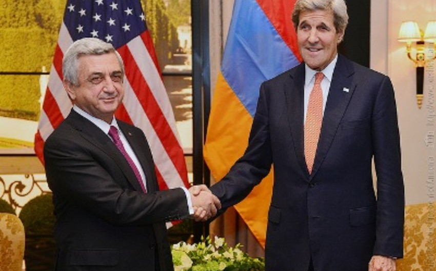 ​ABŞ-ın dövlət katibi Ermənistan prezidenti ilə görüşüb