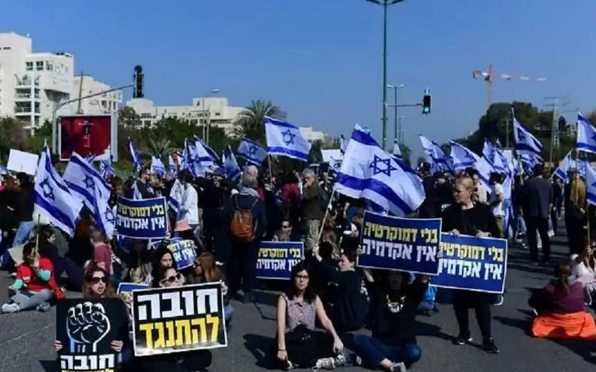 Protests Against Judicial Reform Erupt In Israel | Report.az