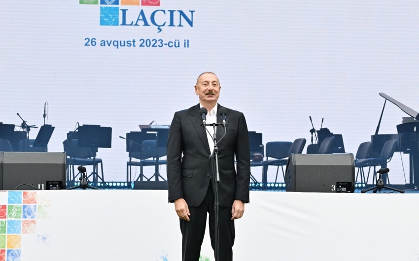 President of Azerbaijan: 'In the example of Lachin district, we see reviving Azerbaijani realities'