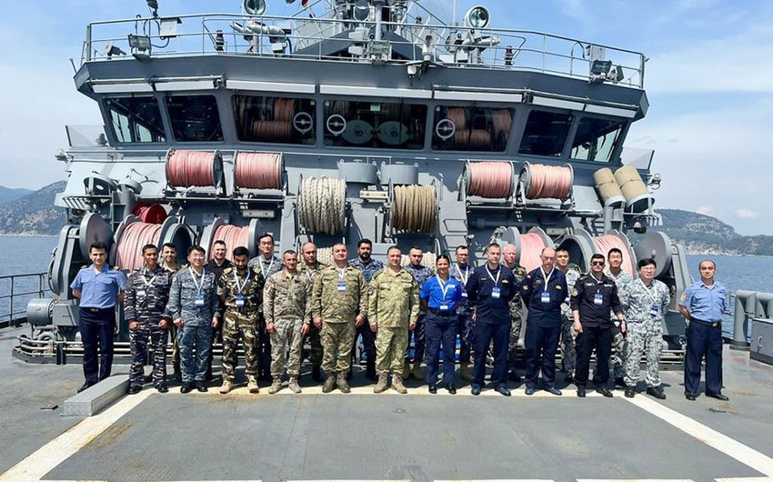 Военнослужащие ВМС Азербайджана приняли участие в учениях Kurtaran – 2023