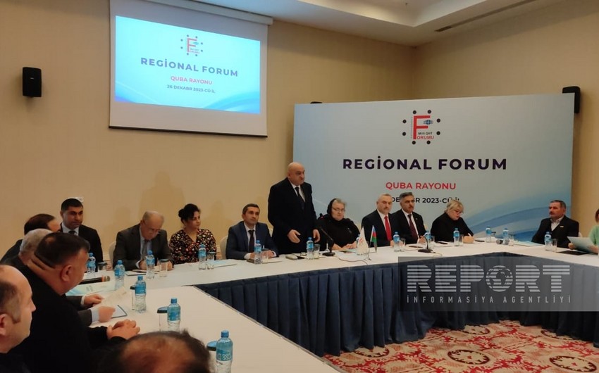 Milli QHT Forumu Qubada regional forum keçirib