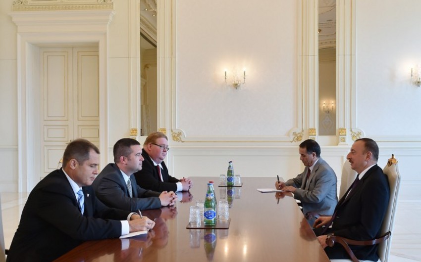 Ilham Aliyev receives the Chairman of the House of Deputies of the Czech Republic
