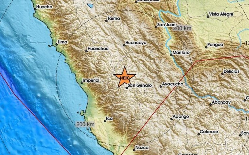 В Перу произошло сильное землетрясение