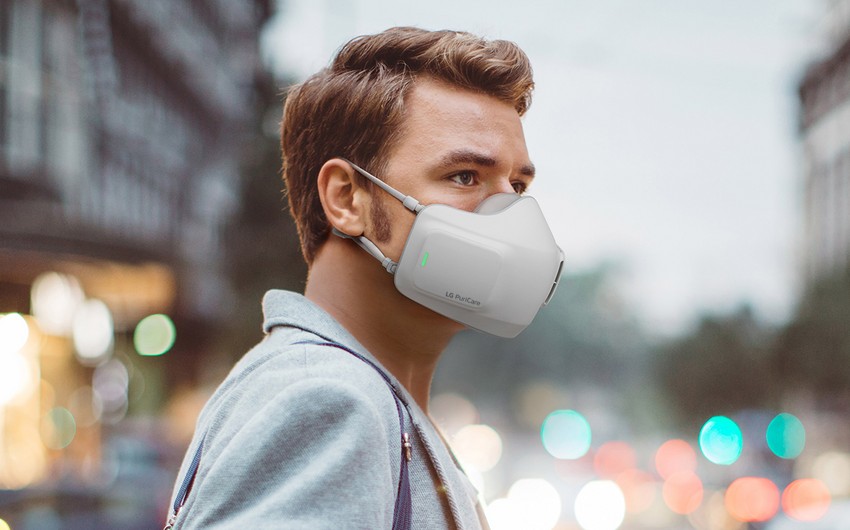 LG представила электронную маску с очистителем воздуха 