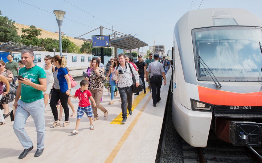 Baku-Sumgayit electric train to stop operation for one day